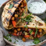 Grilled Chickpea Veggie Pita