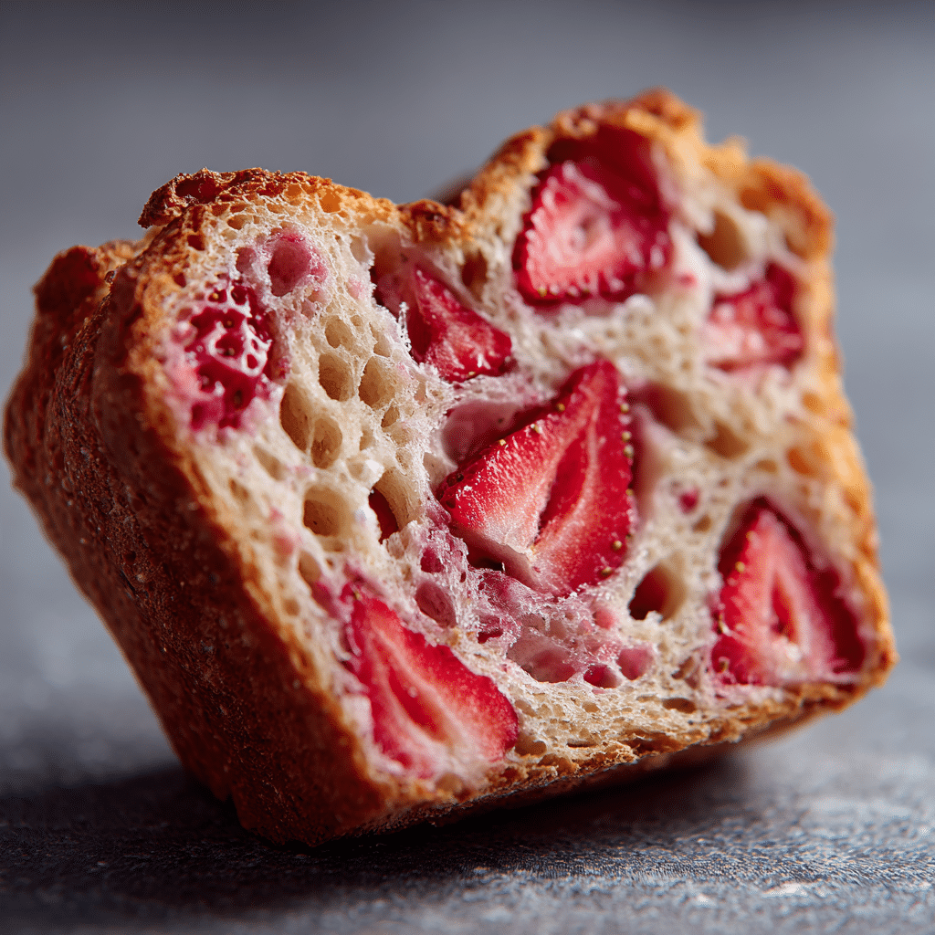 Strawberry Heart Bread
