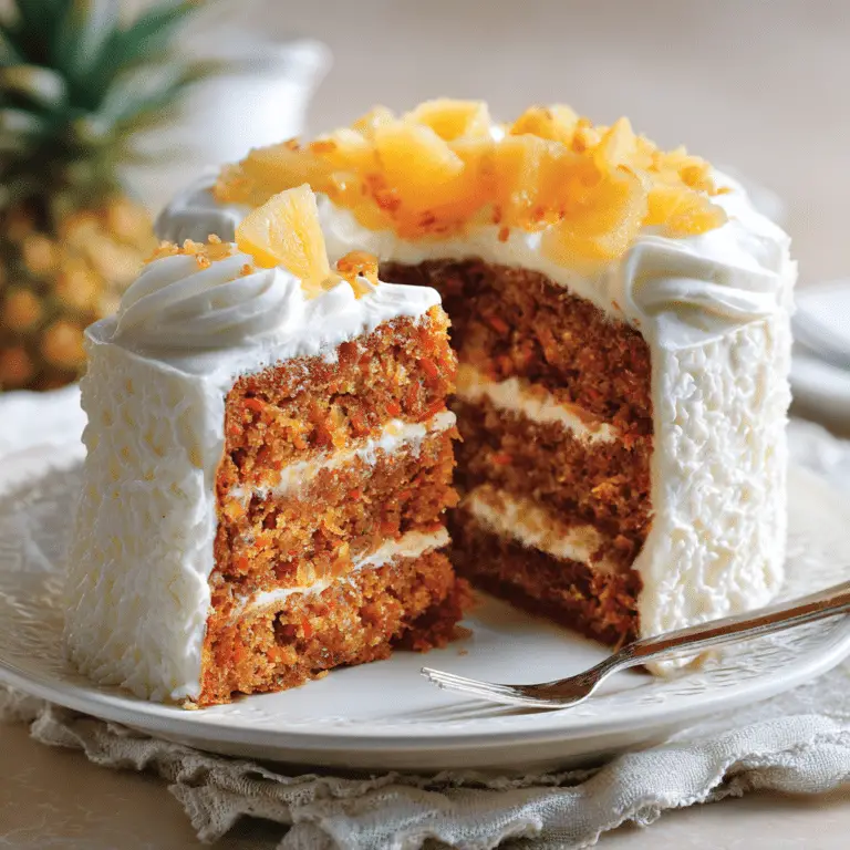 Hawaiian Carrot Pineapple Cake