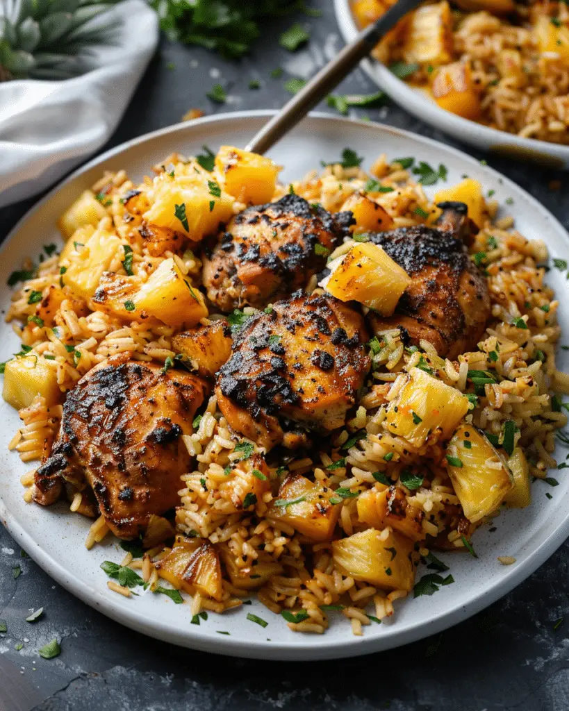 Pineapple chicken rice