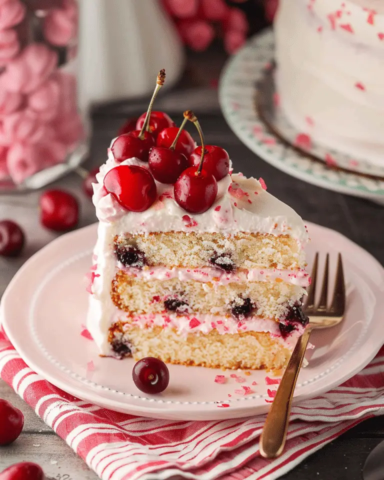 Cherry chip cake