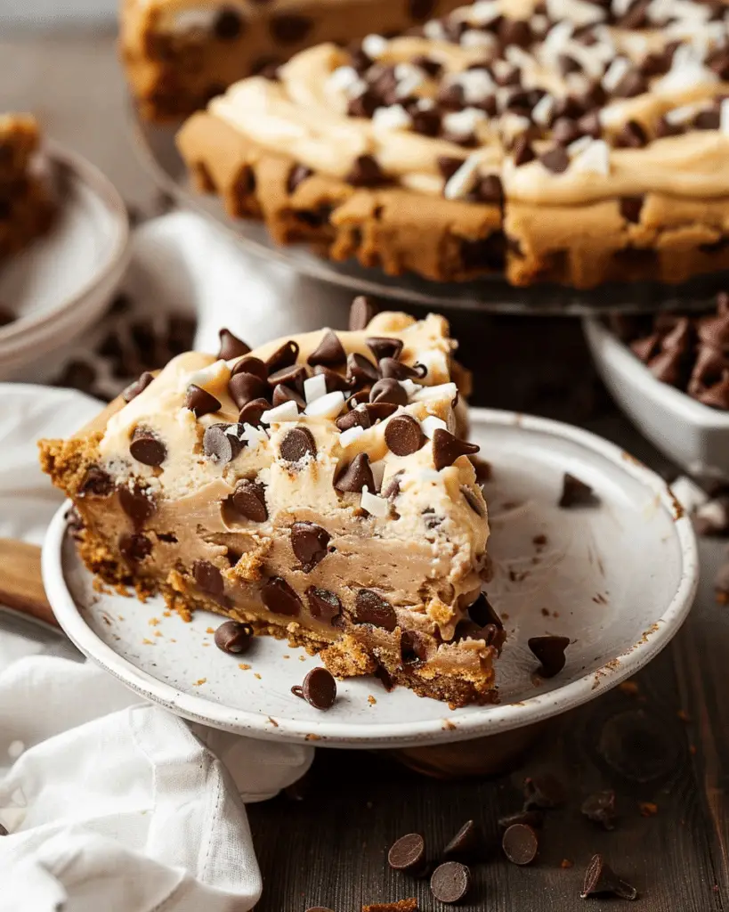 Chocolate M&M’s and Chocolate Chip Cookie Dough Ice Cream Cake