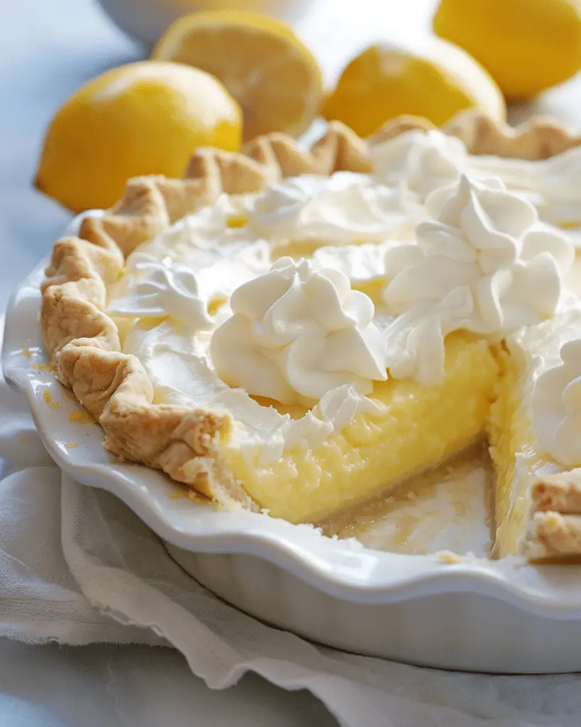 Creamy florida lemon pie