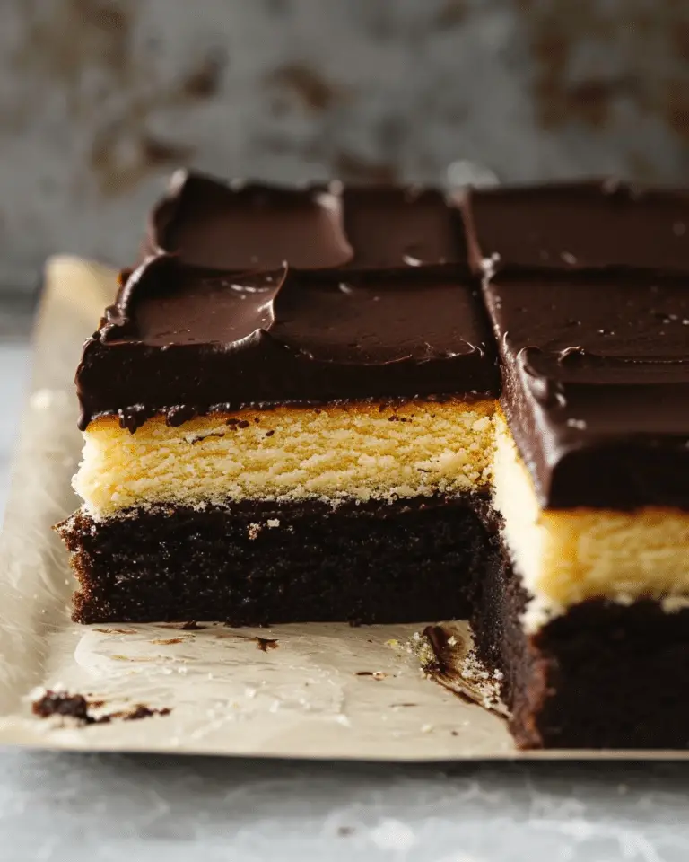Boston cream sheet cake