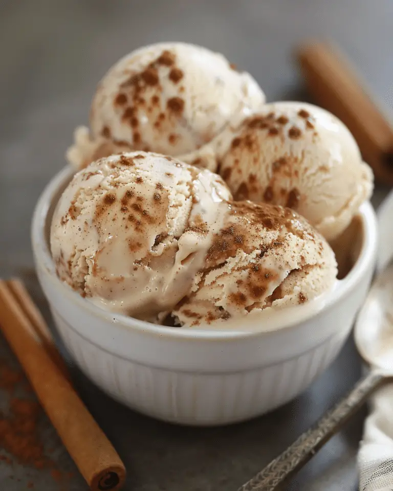 Homemade Cinnamon Ice Cream