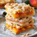 Peach Pie Bars Dessert