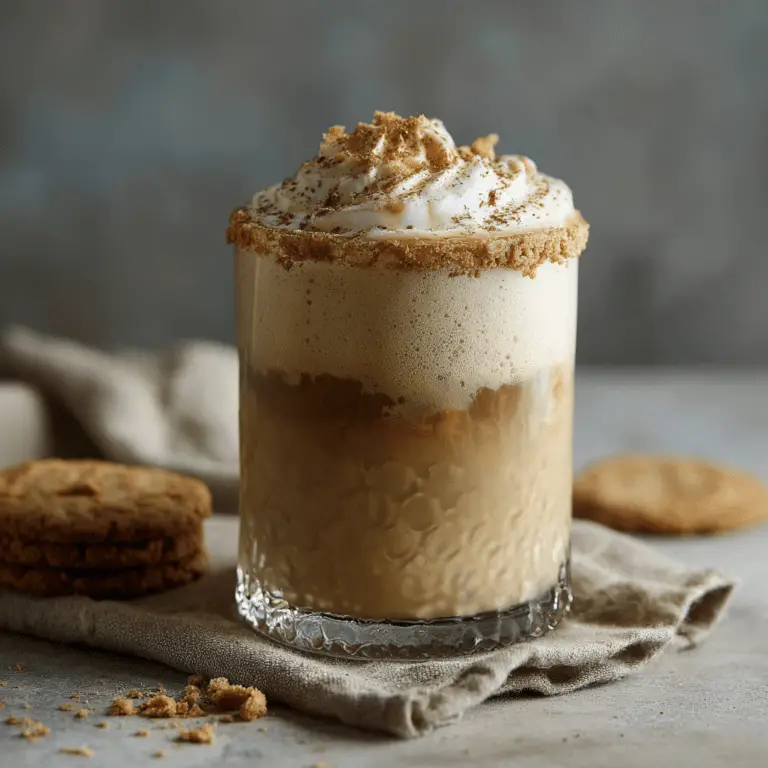 Iced Cookie Butter Latte (w/ Cookie Butter Cold Foam)