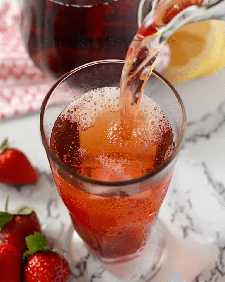 Strawberry sweet tea
