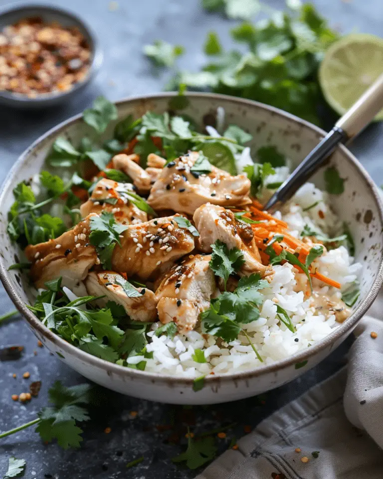 Coconut Chicken Rice Bowl: Creamy Comfort In Every Bite