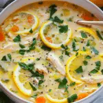 Mediterranean Lemon Chicken Soup