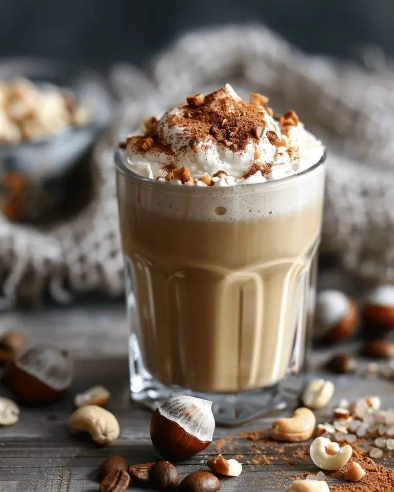 Homemade Hazelnut Coffee Creamer