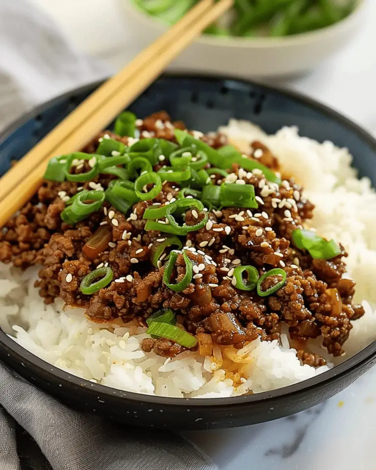 Korean ground beef bowl (25-minutes)