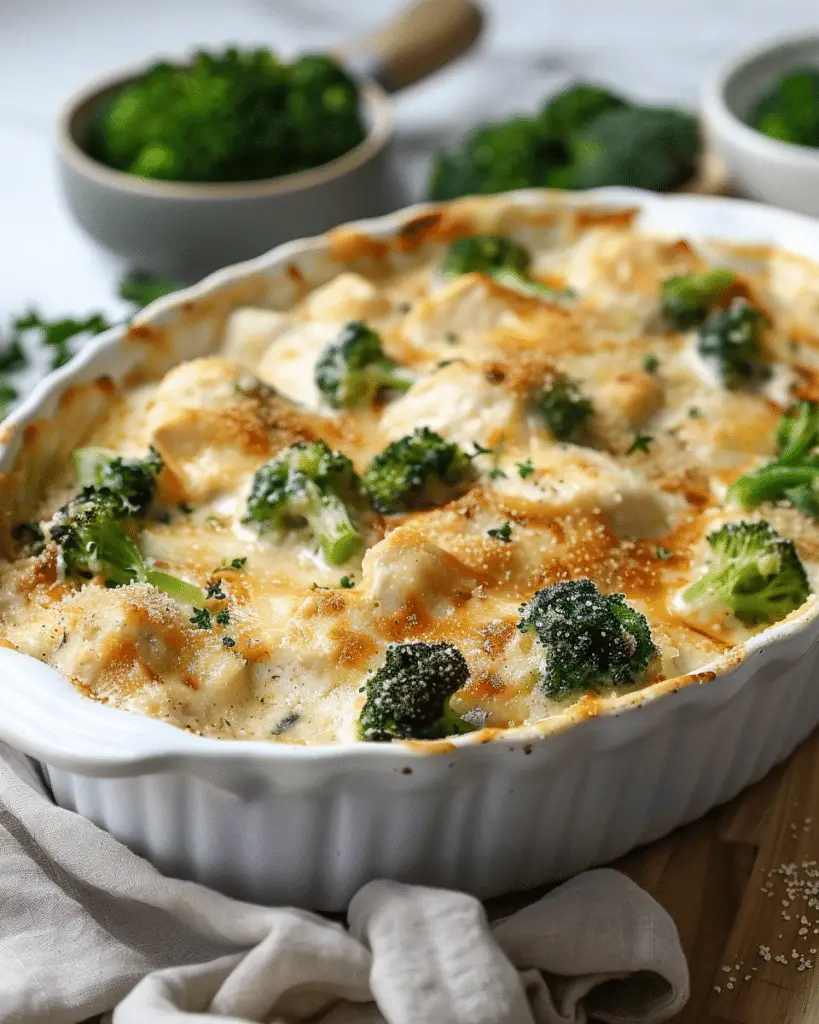 Creamy Low Carb Chicken Casserole With Broccoli