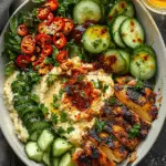 Lemon Chili Grilled Chicken Bowls with Fresh Cucumber Salad & Hummus — A Refreshing, Flavor-Packed Bowl You’ll Crave Again and Again