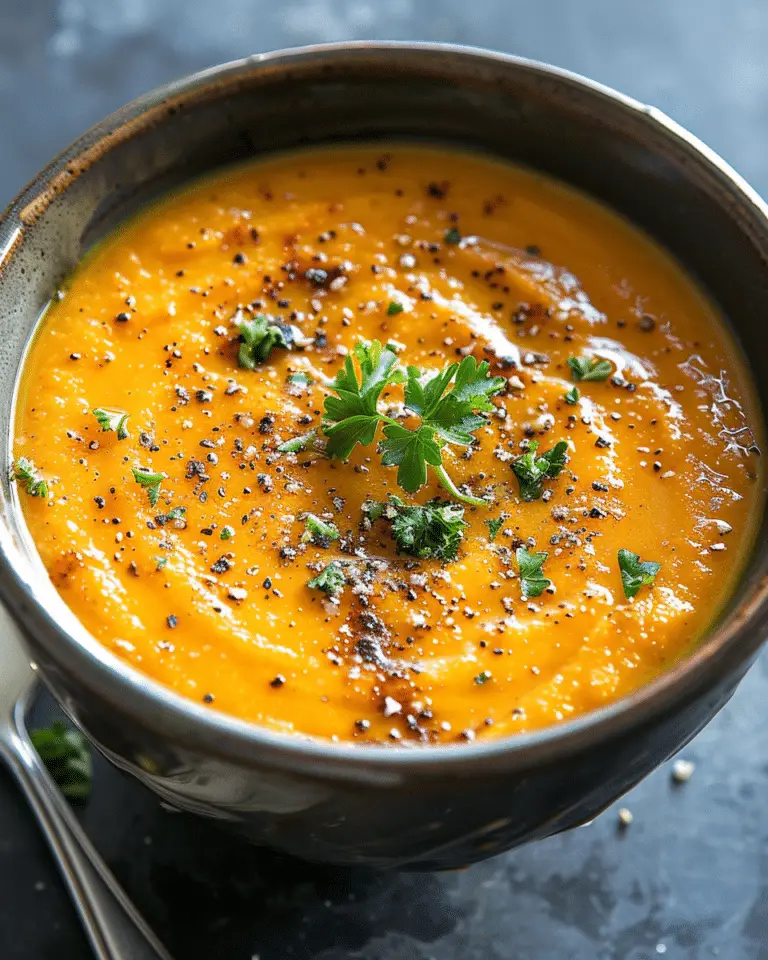 High-Protein Roasted Carrot Soup