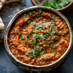 Zaalouk – Moroccan Eggplant Tomato Dip