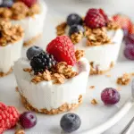 Frozen Yogurt Granola Cups