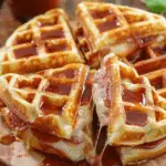 Pizza Stuffed Waffles Snacks