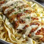 Chicken Parmesan Fettuccine Alfredo