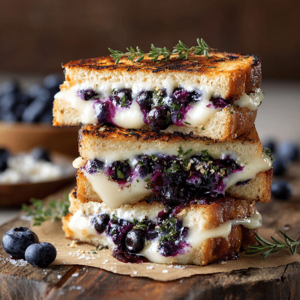 Blueberry Brie Grilled Cheese