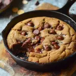 Single Serve Skillet Chocolate Chip Nutella Cookie (Eggless)