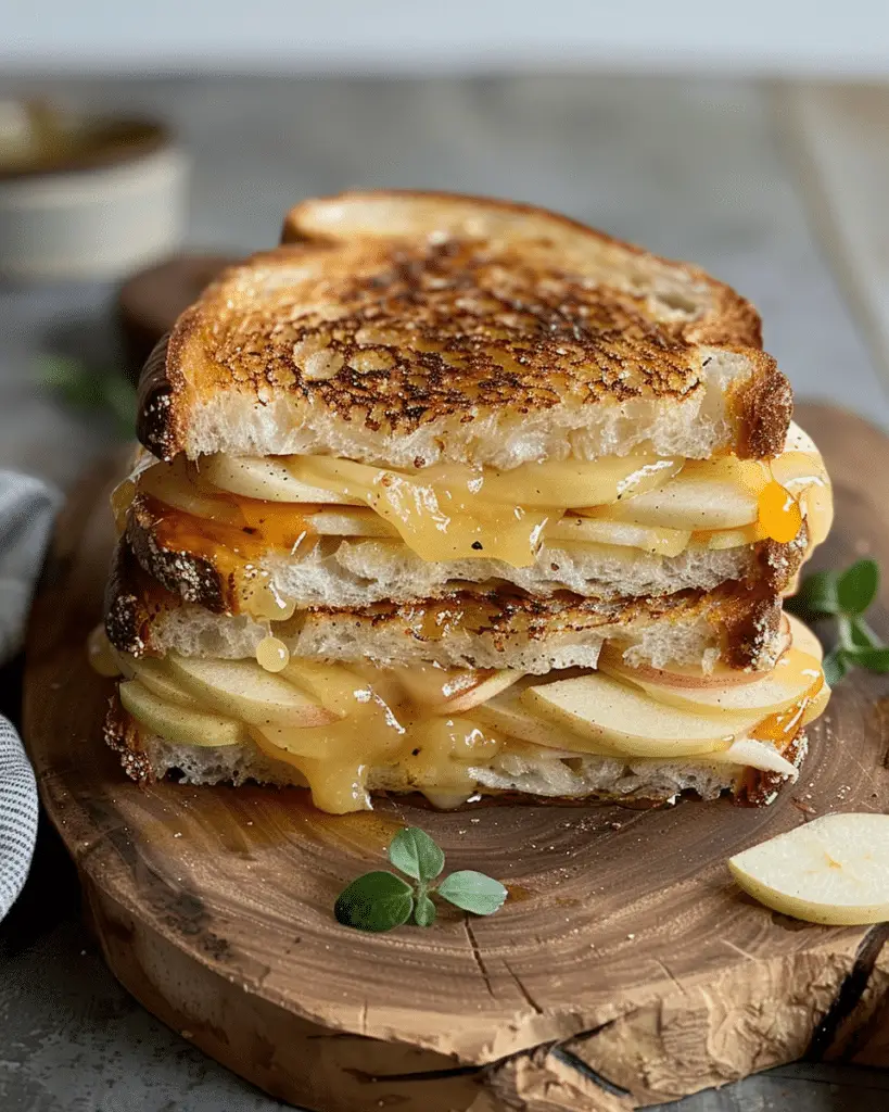 Hot Honey Apple Cheddar Sandwich