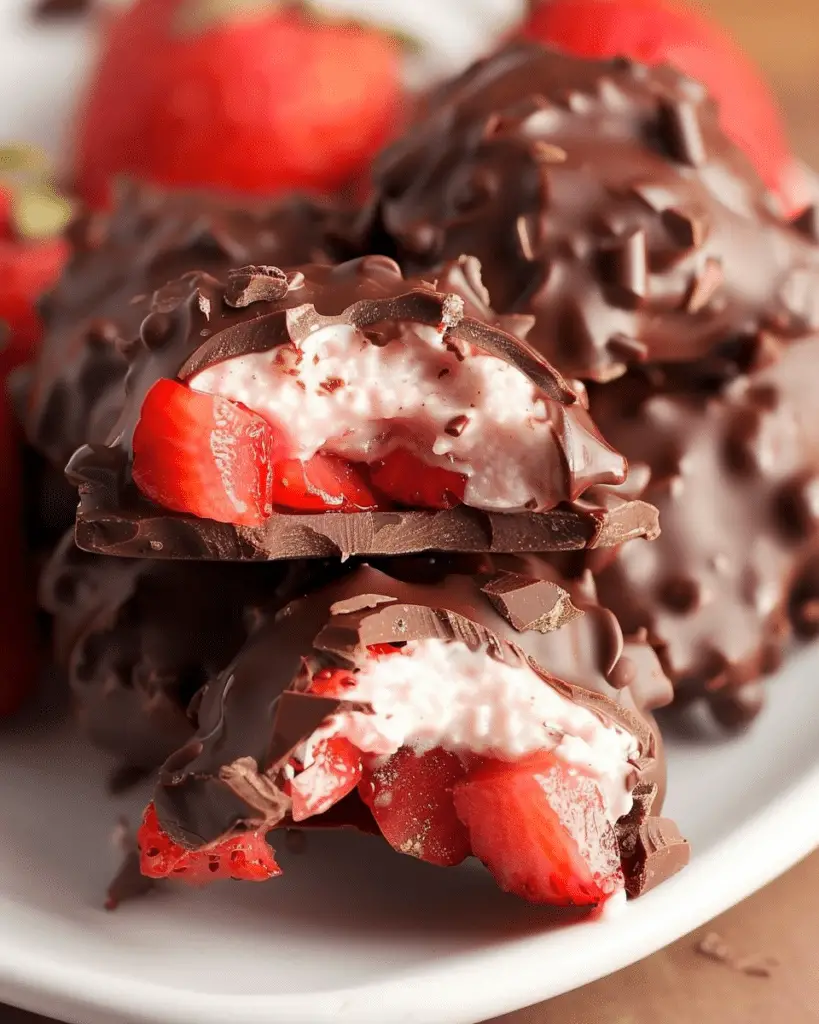 Chocolate Strawberry Yogurt Clusters (Viral Recipe!)