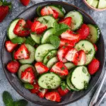 Cucumber Strawberry Salad (Just 6 Ingredients)