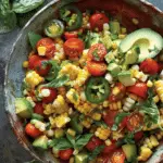 Corn, Avocado, and Tomato Salad