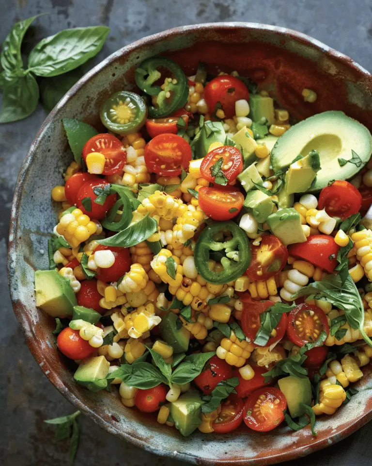 Corn, Avocado, and Tomato Salad