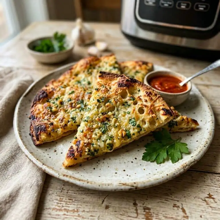 Air Fryer Tortilla Garlic Bread