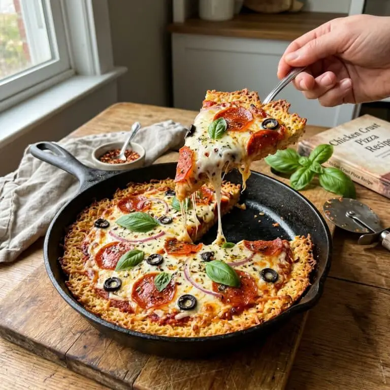 Chicken Crust Pizza (Low Carb + High Protein)