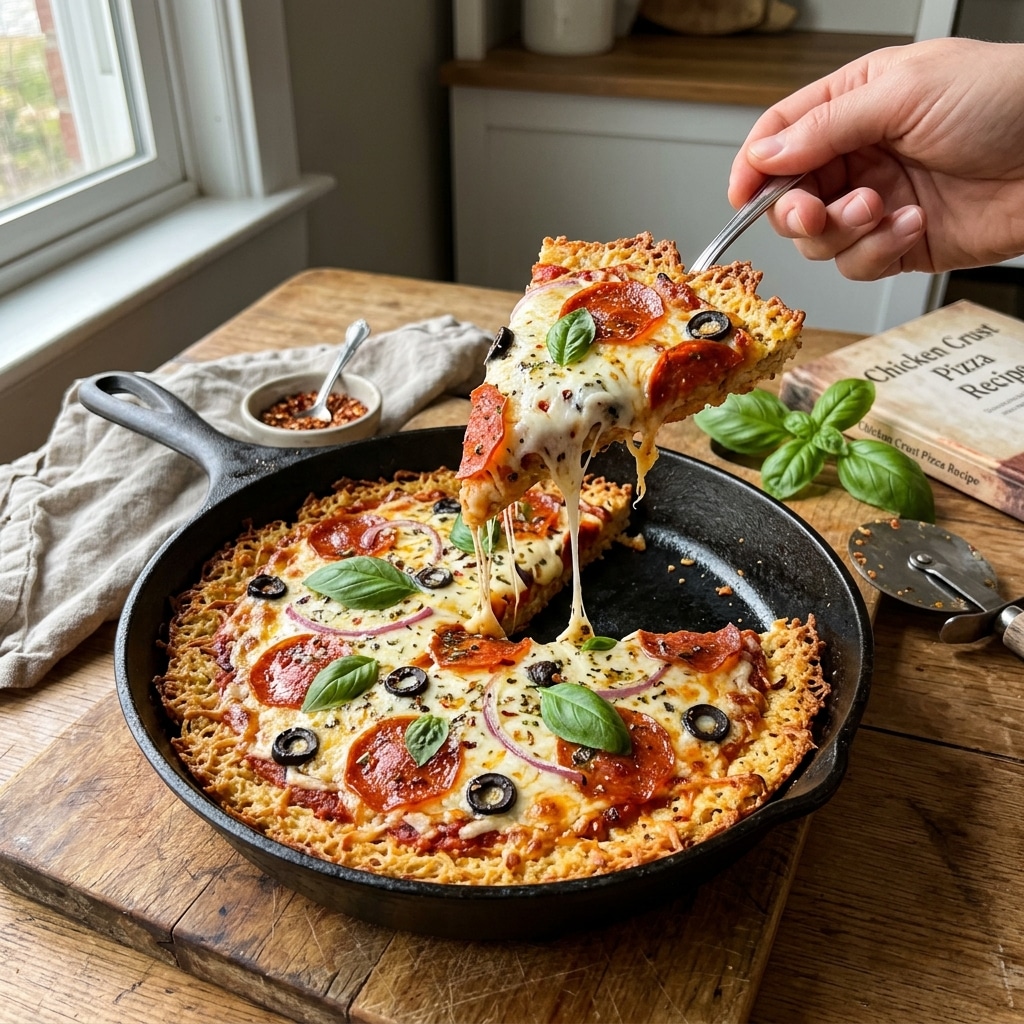 Chicken Crust Pizza (Low Carb + High Protein)