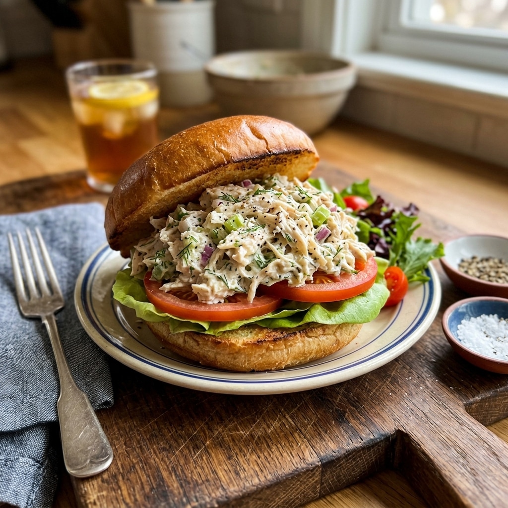 The Quick & Creamy Chicken Sandwich Perfect for Busy Afternoons or a Fast Lunch