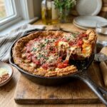 Homemade Chicago-Style Deep Dish Pizza