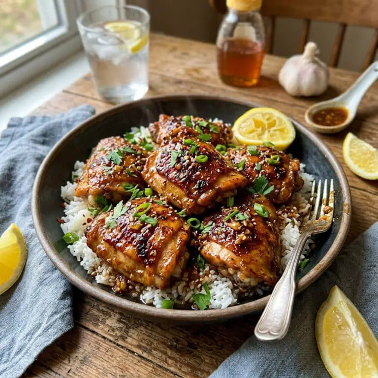 Honey Lemon Garlic Chicken (Ready In 20 Min)