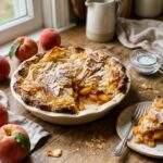 Peach Fillo Crinkle Pie