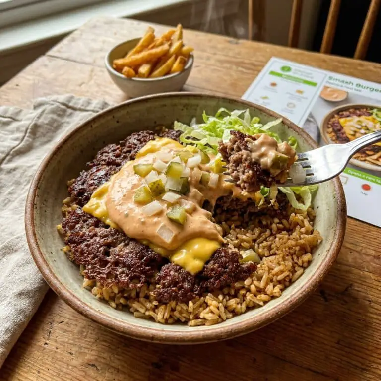 Smash Burger Bowl: Irresistible 5-Minute Comfort Fix