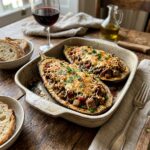 Spanish Stuffed Eggplant (Berenjenas Rellenas)