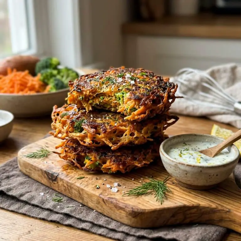 Sweet Potato Broccoli Fritters