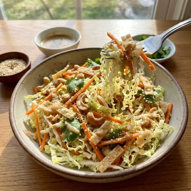 Cashew Crunch Salad with Sesame Dressing