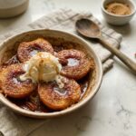 Cinnamon Sugar Baked Peaches