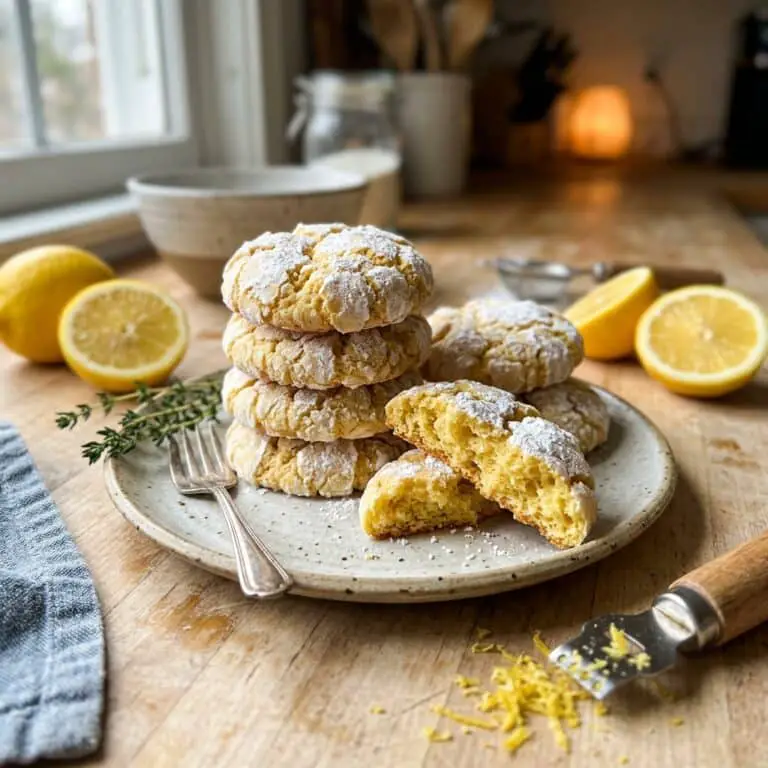Lemon Crinkle Cookies