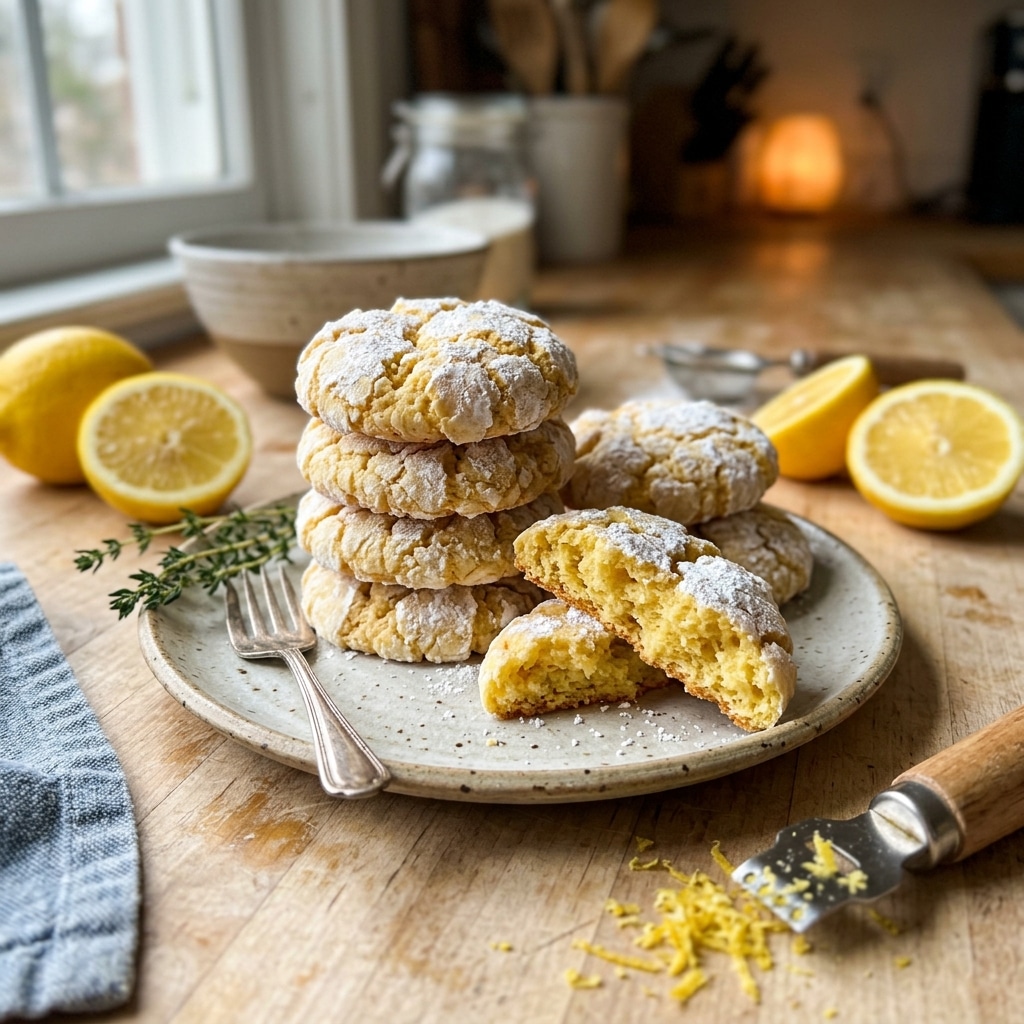 Lemon Crinkle Cookies