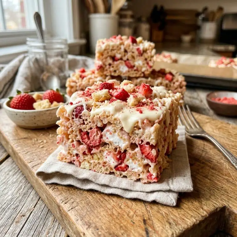 Strawberry Shortcake Rice Krispie Treats